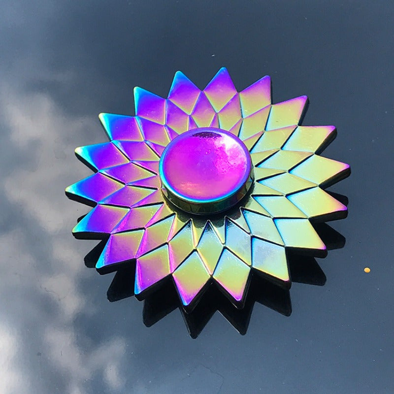 Vibrant Metal Fidget Spinner - Gyroscope en alliage coloré avec des motifs complexes, idéal pour soulager le stress et les cadeaux de fête, jouet de fidget de fête | Vibrant Fidget Spinner | Jouet de fidget durable, cadeaux de fidget spinner