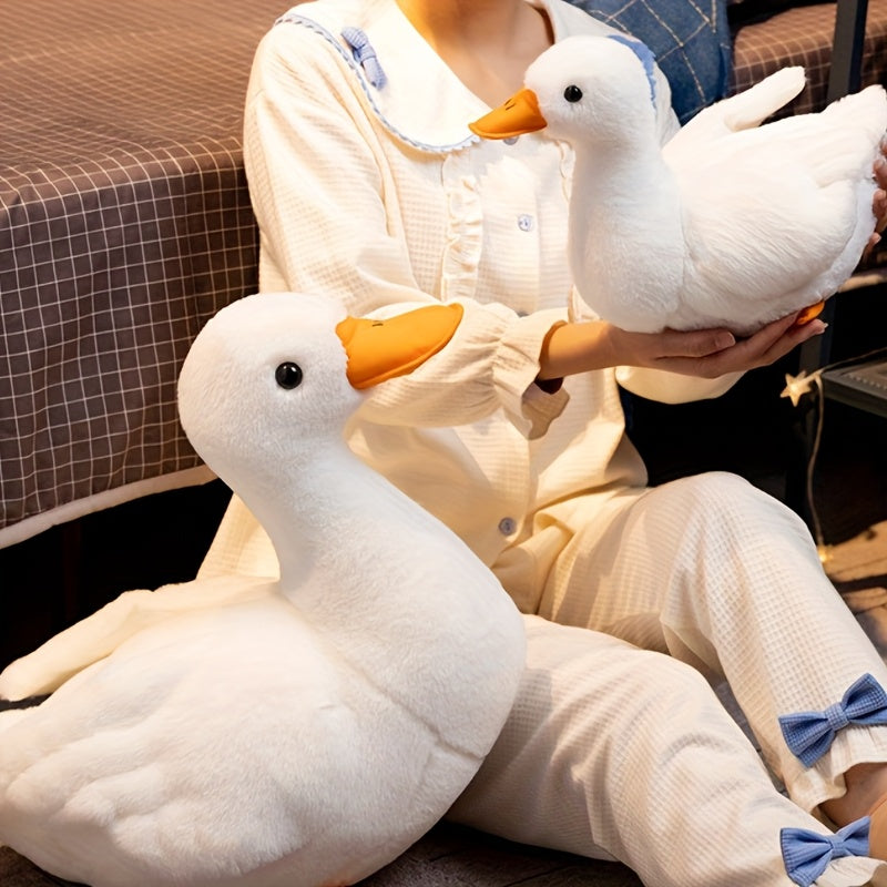 Adorable poupée canardon 11.81 pouces - Animal en peluche doux en polyester, couleurs mélangées vibrantes, idéal pour les cadeaux d'anniversaire, compagnon de jeu sur le thème de l'anime, jouet réconfortant pour les jeunes, décoration canardon