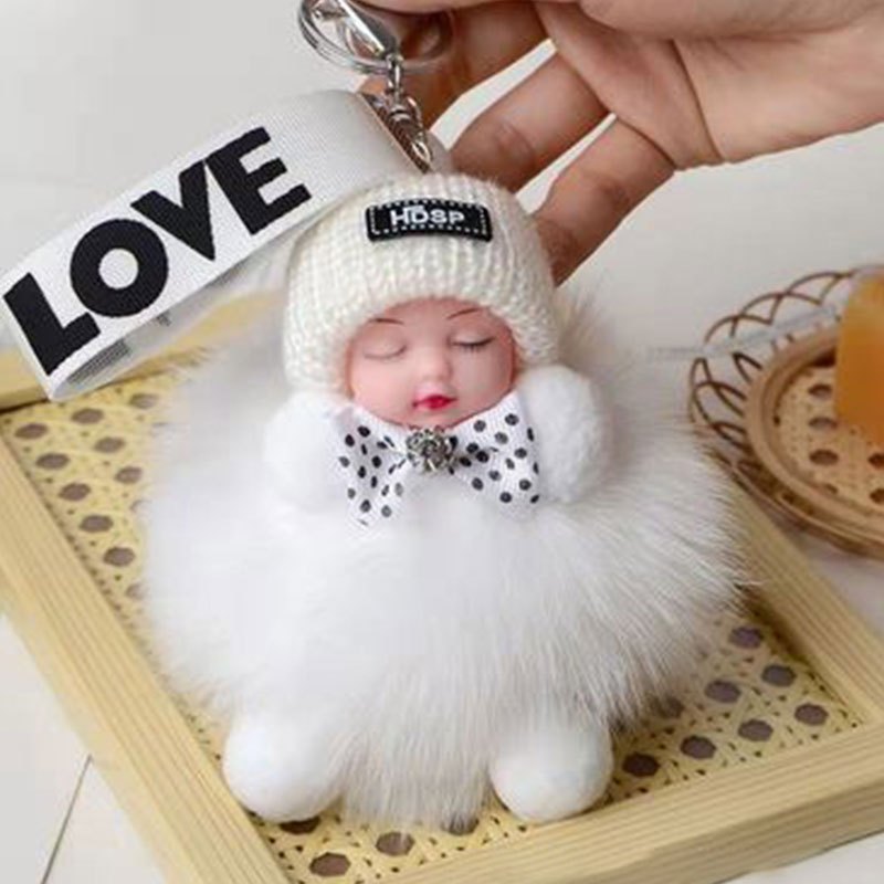 Adorable peluche, peut décorer votre voiture, coiffeuse, sac d'école, sac à main, cartable. C'est un magnifique porte-clés, offert à des amis comme cadeau pour la Saint-Valentin, Noël, Pâques