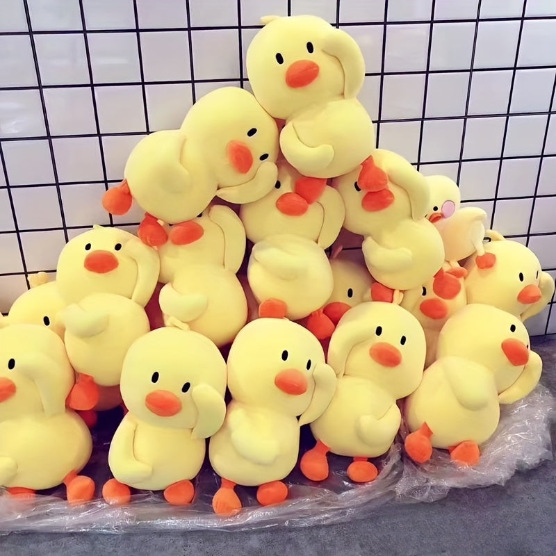 Canard en peluche jaune mignon, cadeau de poupée