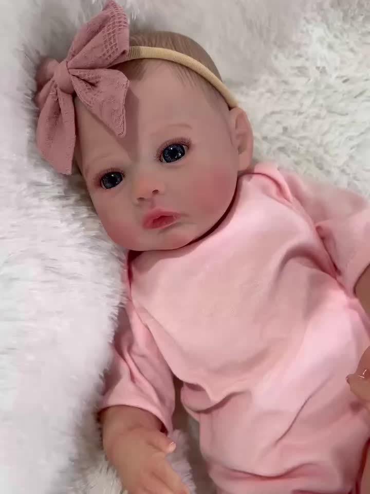Poupée Reborn Réaliste de 19 Pouces avec Peau 3D & Veines Visibles - Silicone Doux, Jouet Artisanal pour Enfants - Cadeau d'Anniversaire ou de Noël Parfait