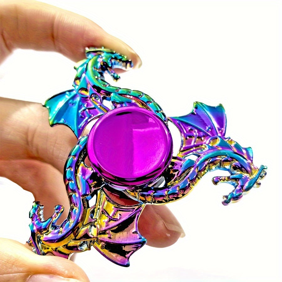 Hand Spinner Dragon Ciel Coloré en Métal - Jouet pour Adultes, Gadget Durable et Silencieux pour la Concentration