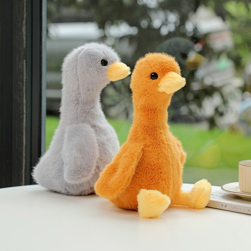 Jolie petite canard rose et mignon petit canard jaune à la mode, jouet en peluche, carmin et curcuma, pour cadeau d'anniversaire