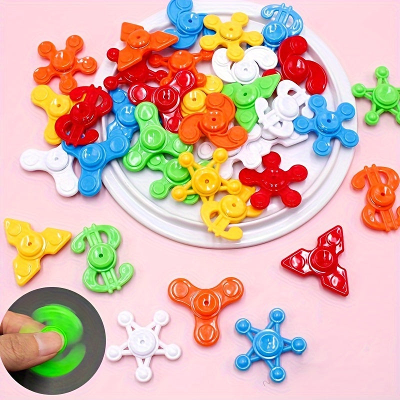 Pack de 24 pièces de Fidget Spinners Amusants pour Cadeaux de Fête - Parfaits pour les Jeunes, en Plastique Durable, Idéals pour Récompenses en Classe, Cadeaux de Fête, Anniversaires