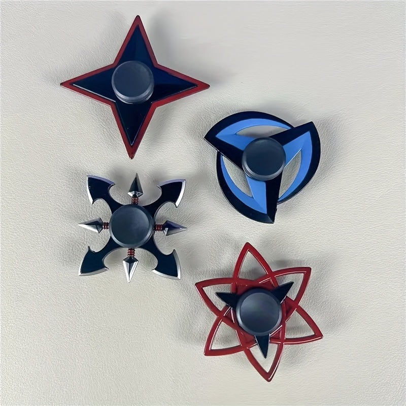 spinner métallique anti-stress décompressant, toupie à doigts portable et résistante