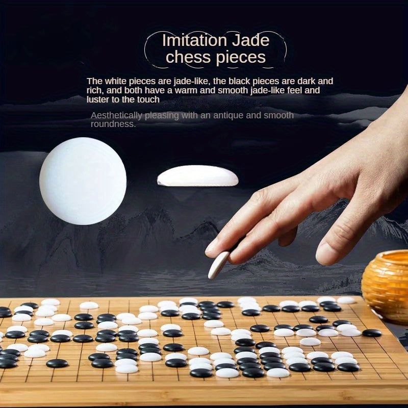 Ensemble de plateau d'échecs pliable et portable avec étui en cuir, matériau ABS, jeu de loisirs de bureau, cadeau idéal pour les vacances