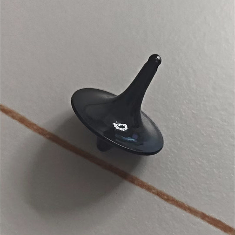 2pcs Toupies Métalliques Minimalistes - Sans Résistance, Jouet Fidget Compact Portable pour Cadeaux d'Halloween et Noël, Décoration de Bureau & Relaxation, Spinner Moderne, Finition Métallisée Élégante