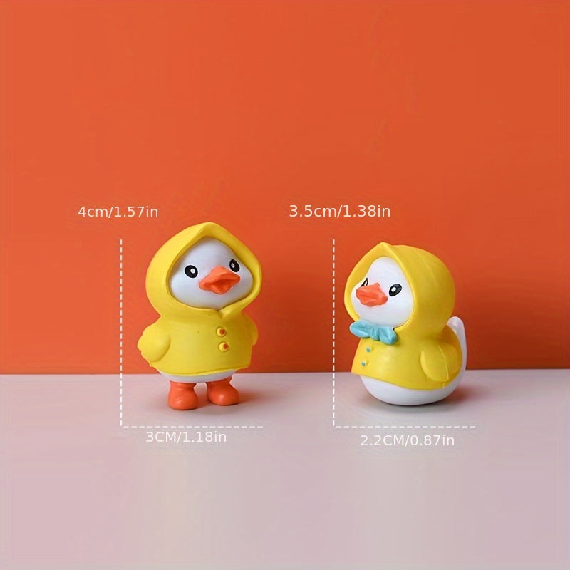 Adorable Petit Canard Jaune Figurine de Canard de Dessin Animé en Sac Aveugle, Modèle Animal, Poupée de Simulation, Cadeau Mini