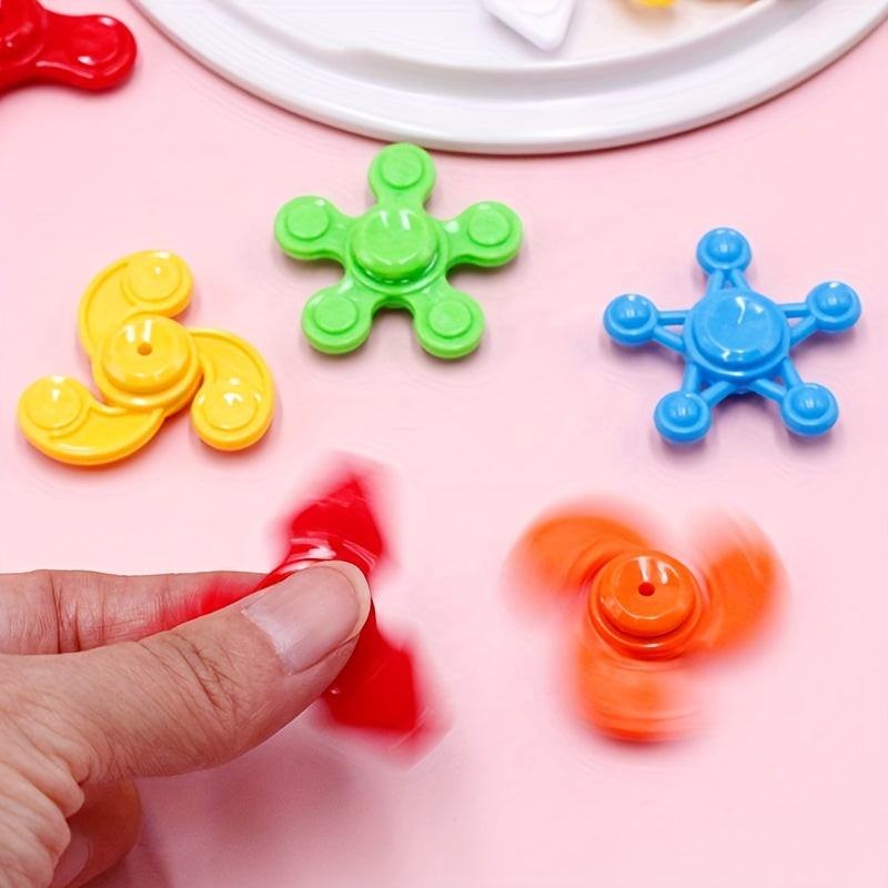 Pack de 24 pièces de Fidget Spinners Amusants pour Cadeaux de Fête - Parfaits pour les Jeunes, en Plastique Durable, Idéals pour Récompenses en Classe, Cadeaux de Fête, Anniversaires
