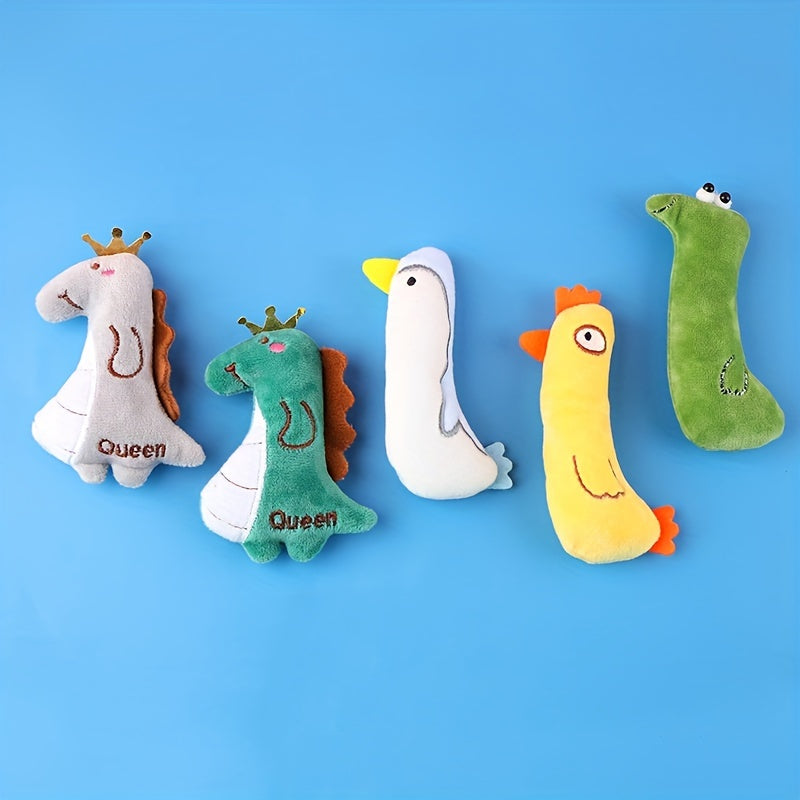 Jouet interactif pour chat – Forme animale en peluche pour chatons et chats joueurs.