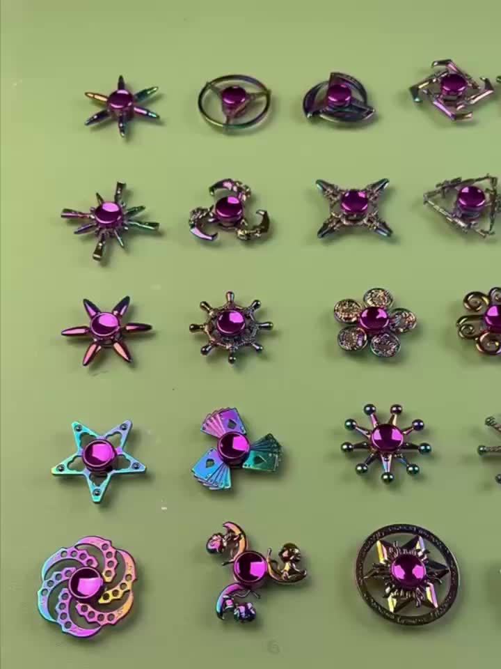 Spinner Anti-Stress Choix Populaire - Alliage Cool, Multicolore, Parfait pour Halloween, Noël, Saint-Valentin, Thanksgiving & Festival du Printemps, Artefact de Décompression