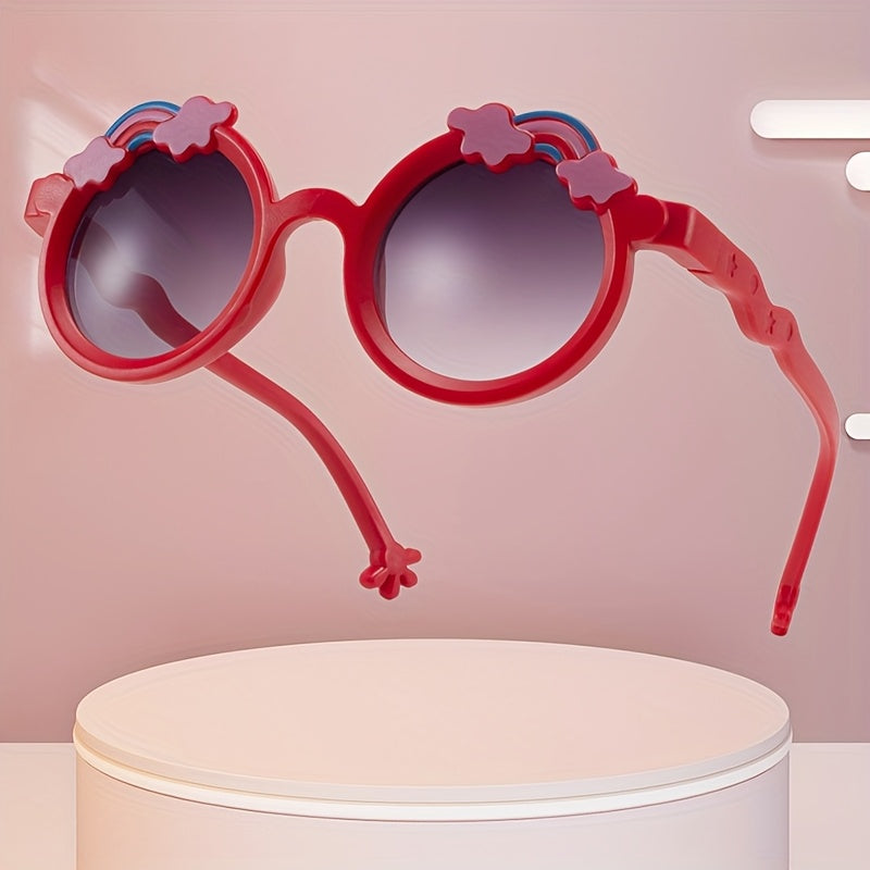 6 pièces, Lunettes Cartoon Arc-en-ciel Nouveau Design Idéales pour Cadeaux de Fêtes