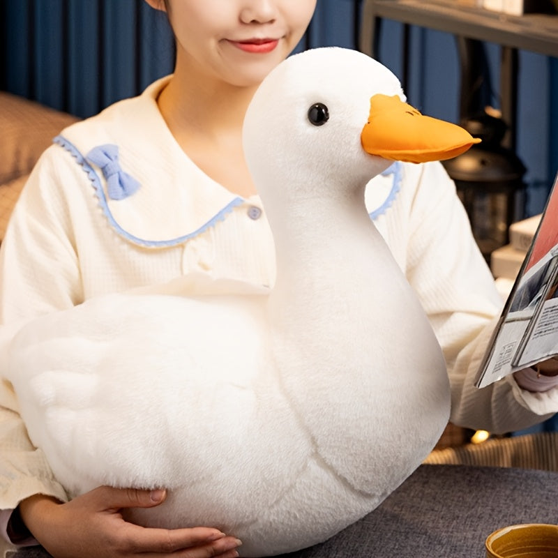 Adorable poupée canardon 11.81 pouces - Animal en peluche doux en polyester, couleurs mélangées vibrantes, idéal pour les cadeaux d'anniversaire, compagnon de jeu sur le thème de l'anime, jouet réconfortant pour les jeunes, décoration canardon
