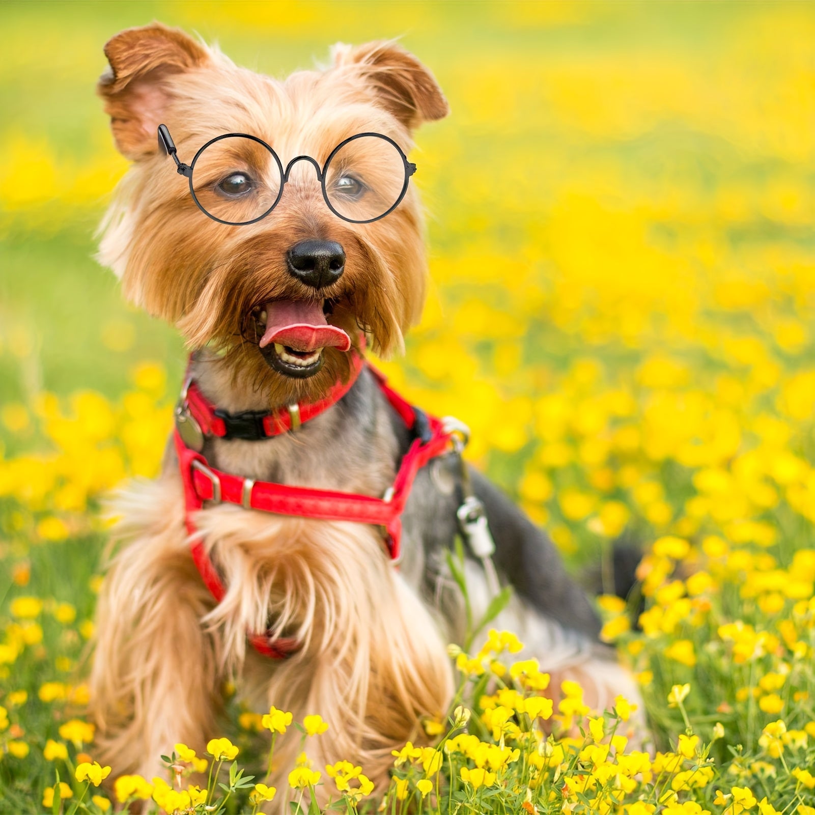 Lot de 3 Lunettes Adorables pour Animaux avec Monture en Fil Métallique & Verres Transparents - Parfaites pour Poupées, Chats, Chiens | Convient aux Poupées de 8\