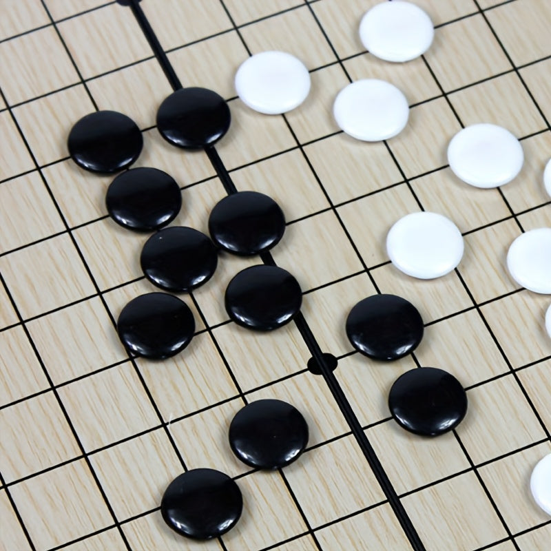 Jouet magnétique Gomoku, plateau d'échecs pliable portable, facile à démarrer pour les débutants, échecs puzzle noir et blanc, super grand plateau d'échecs magnétique