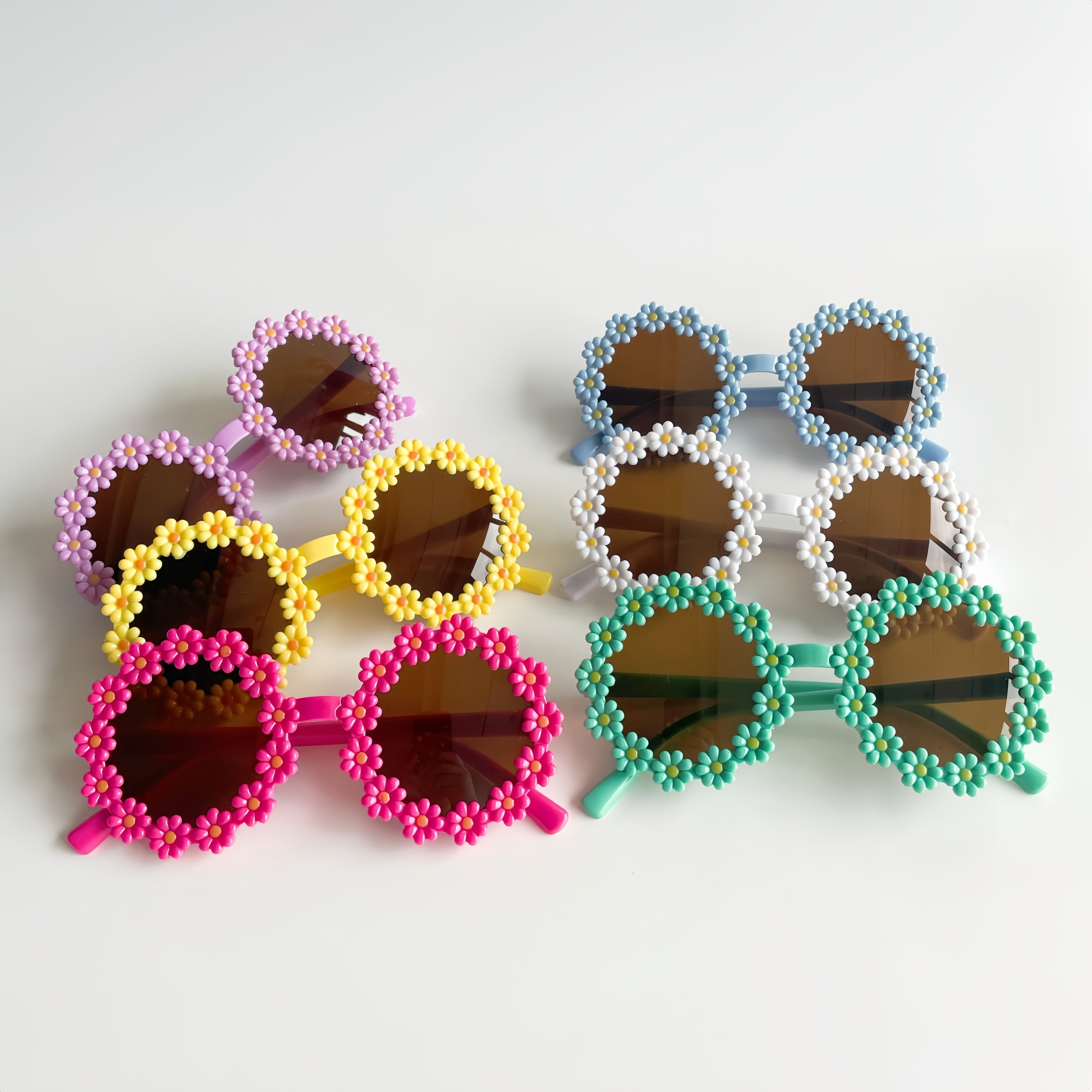 6 paires de lunettes tendance pour enfants - 6 couleurs assorties - Accessoires de fête - Idée cadeau