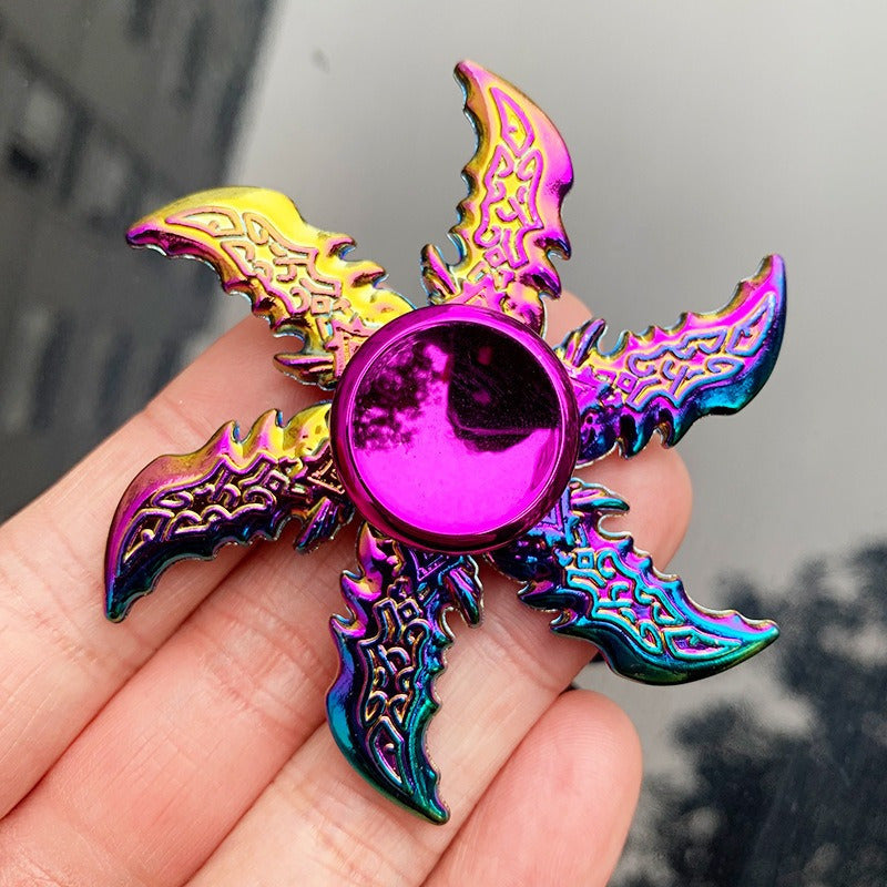 Vibrant Metal Fidget Spinner - Gyroscope en alliage coloré avec des motifs complexes, idéal pour soulager le stress et les cadeaux de fête, jouet de fidget de fête | Vibrant Fidget Spinner | Jouet de fidget durable, cadeaux de fidget spinner