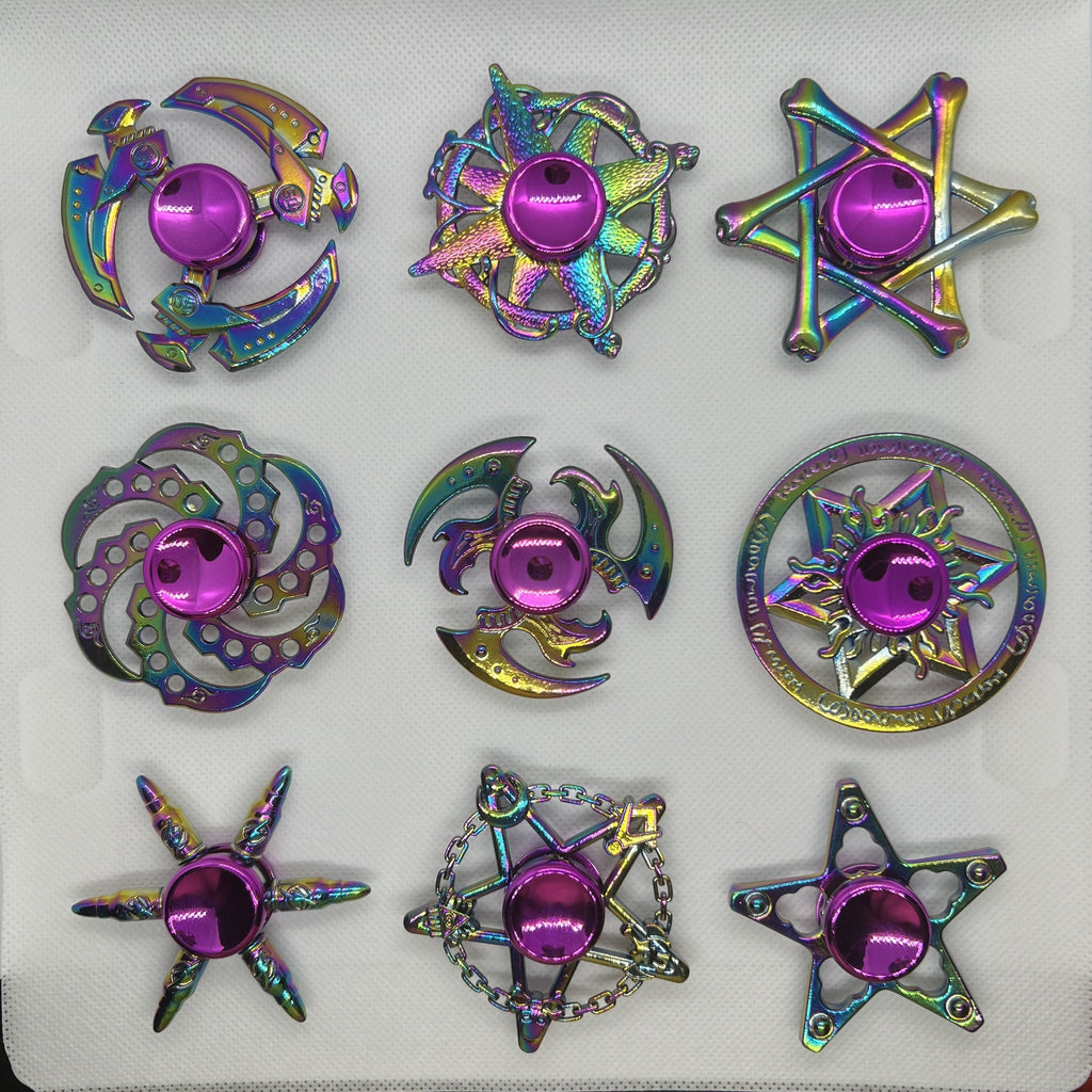 Spinner Anti-Stress Choix Populaire - Alliage Cool, Multicolore, Parfait pour Halloween, Noël, Saint-Valentin, Thanksgiving & Festival du Printemps, Artefact de Décompression