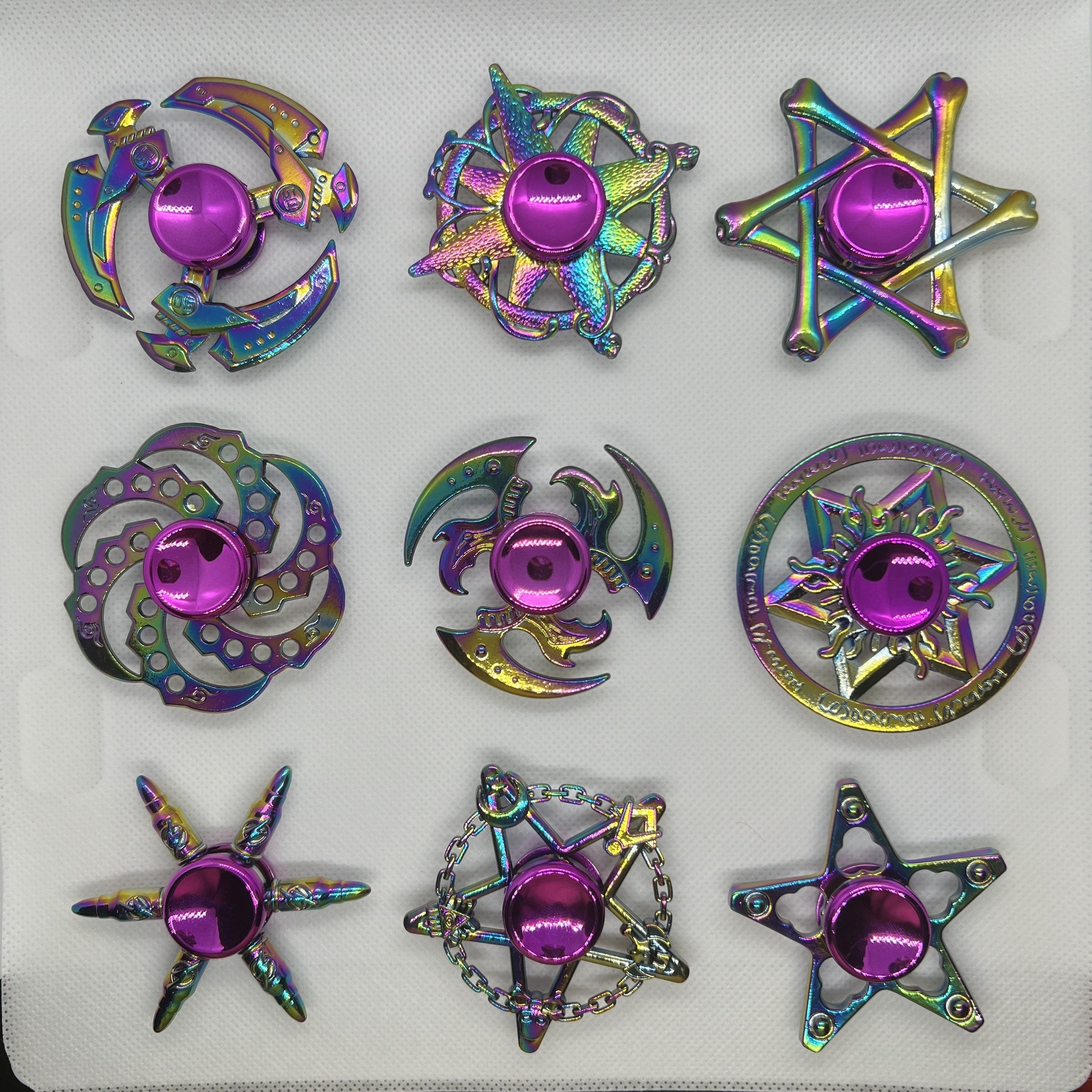 Spinner Anti-Stress Choix Populaire - Alliage Cool, Multicolore, Parfait pour Halloween, Noël, Saint-Valentin, Thanksgiving & Festival du Printemps, Artefact de Décompression