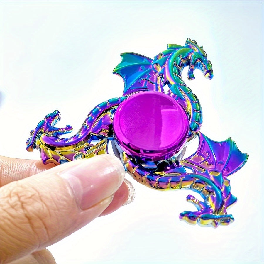 Hand Spinner Dragon Ciel Coloré en Métal - Jouet pour Adultes, Gadget Durable et Silencieux pour la Concentration