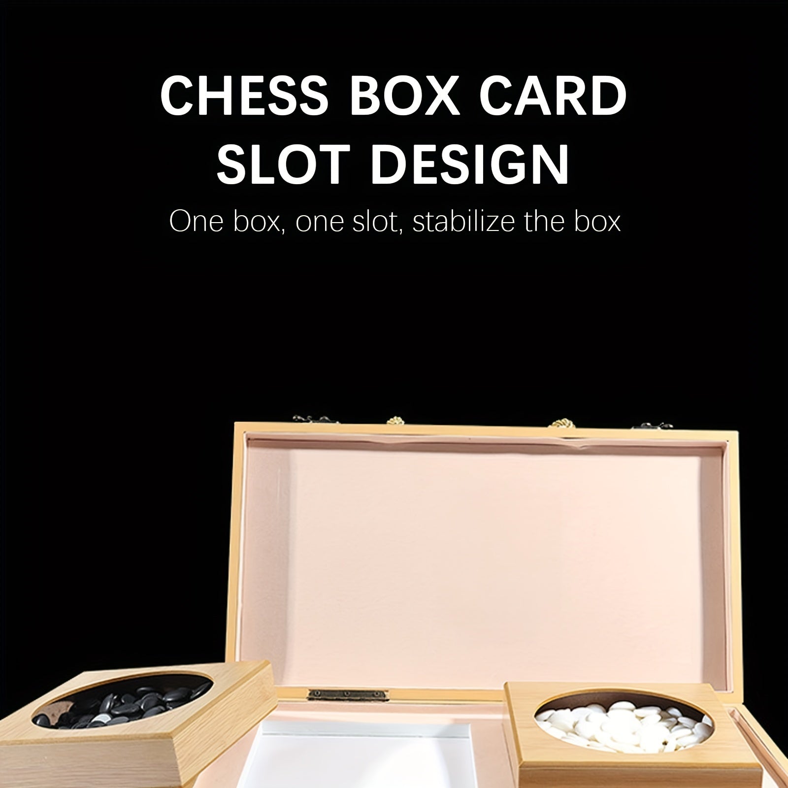 Jeu de Plateau Pliable en Bambou Go, Boîte de Jeu All Nature Go, Plateau de Jeu de Stratégie Chinois Weiqi Gomku Pliable avec 171 Pions d'Échecs en Imitation Jade et Deux Bols en Bambou