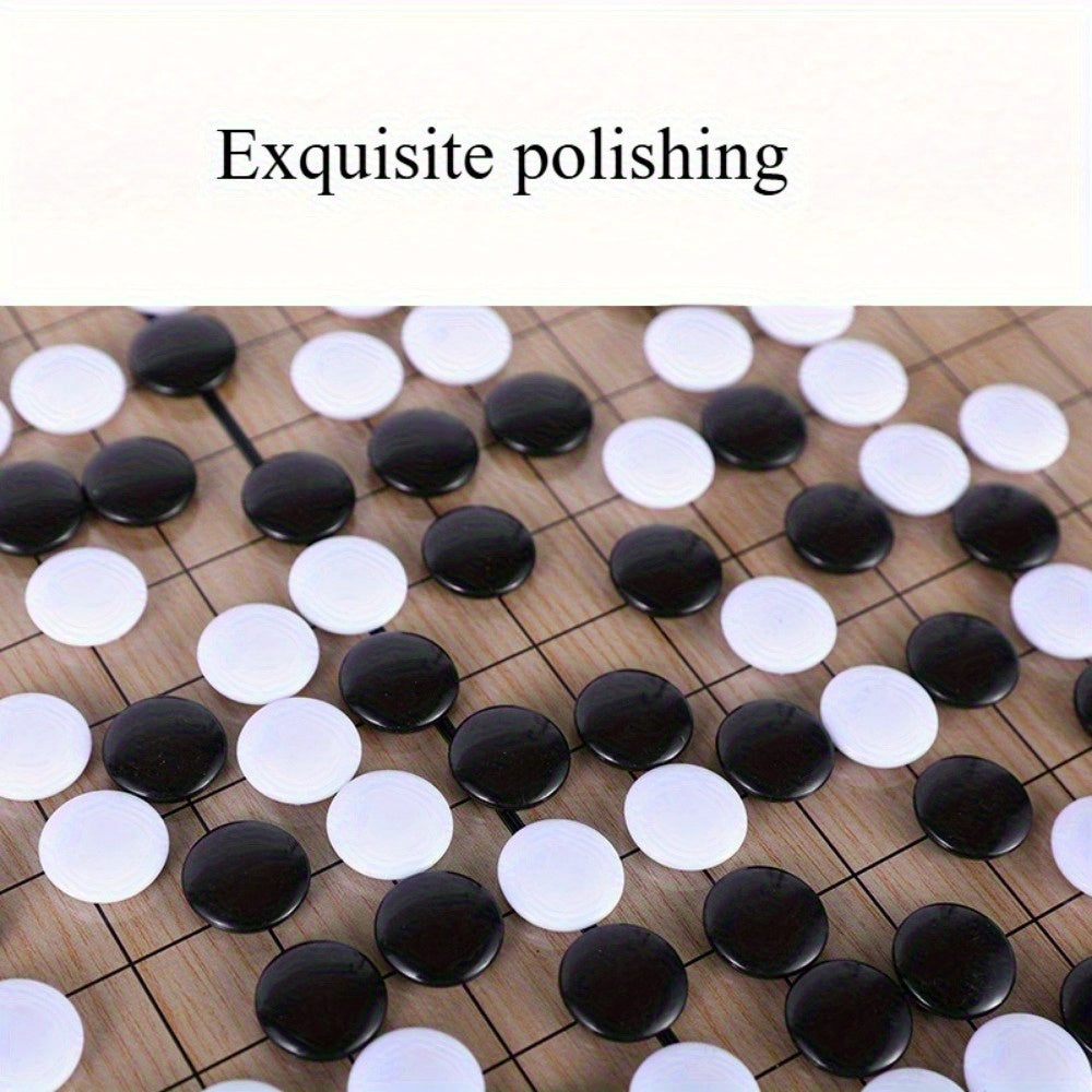 Jeu de Société Go Magnétique Pliable - Plateau Stratégique Portable avec Pièces Magnétiques Noires et Blanches en Matériau Plastique Durable - Idéal pour les Voyages, Soirées Familiales Amusantes - Cadeau d'Anniversaire Parfait
