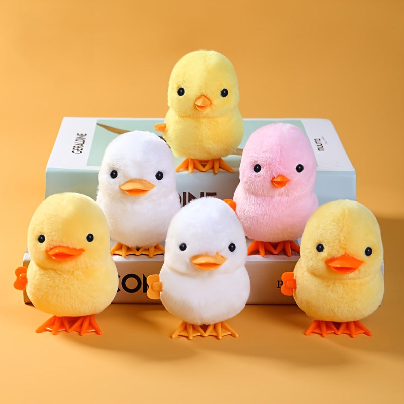 Jouet de Poulet\u002FCanard Sautant, Jouet Interactif en Peluche Simulée Canard Sautant, Petit Animal, Cadeau d'Anniversaire