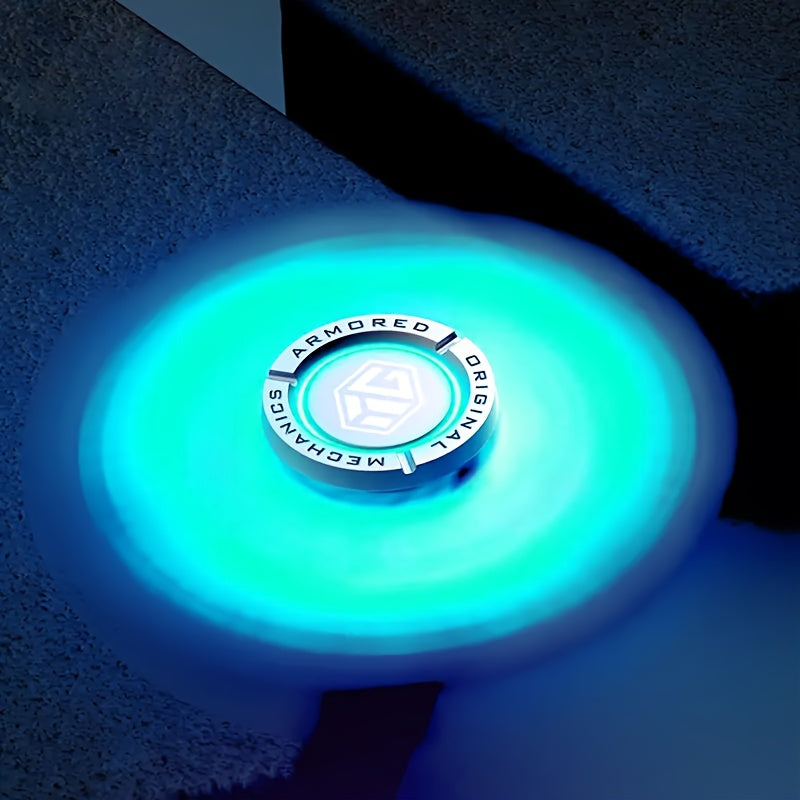 Fidget Spinner en alliage d'aluminium silencieux, roulement R188, non rechargeable - Cadeau de Noël idéal