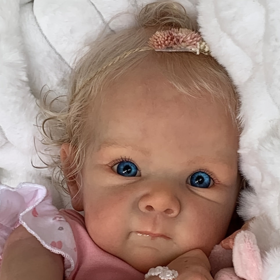 Poupées Reborn de 16 pouces 42cm finies qui ressemblent à des bébés réels, faites à la main, réaliste, nouvelle poupée bébé fille, jouet pour l'âge de 3+, idéal pour un cadeau d'anniversaire