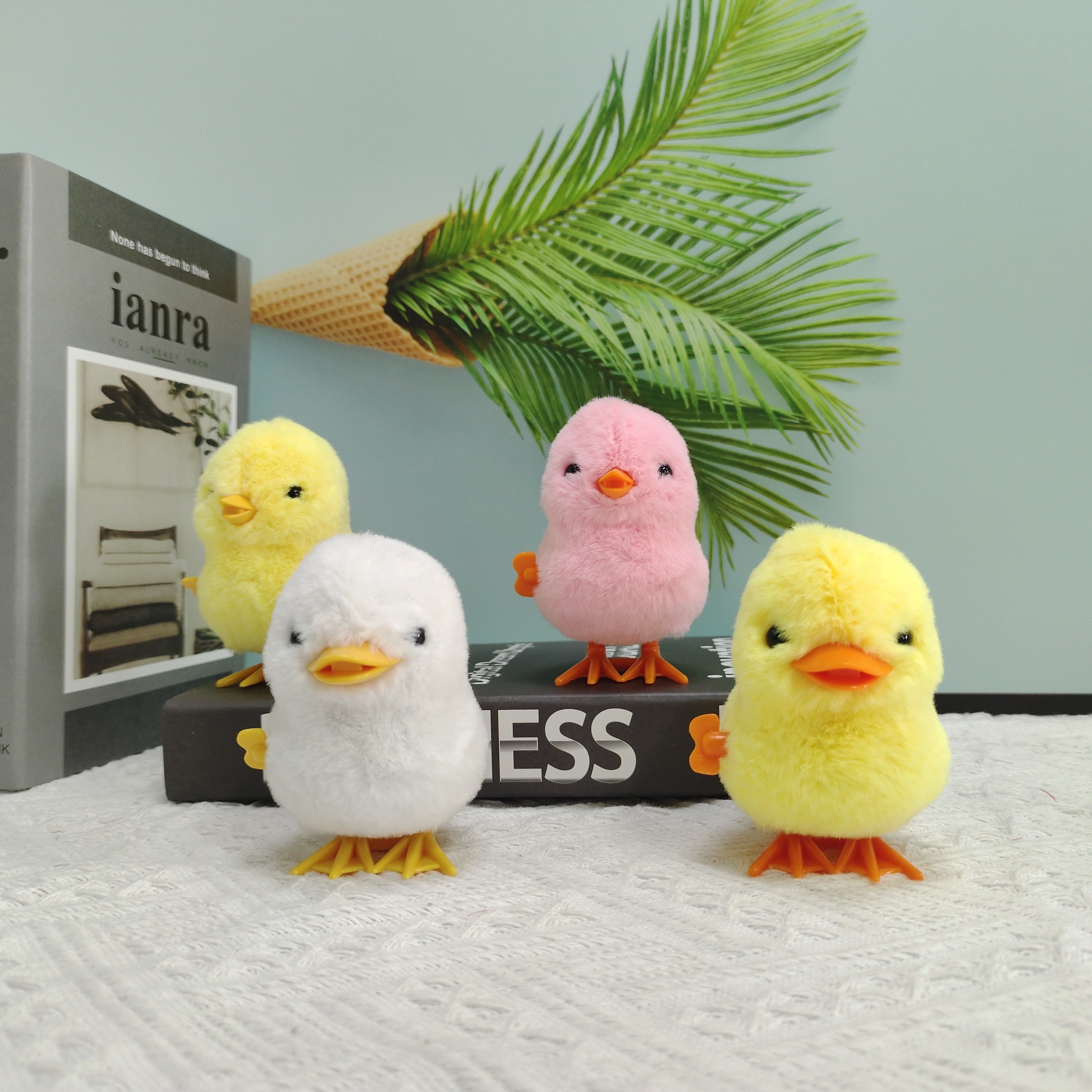 Jouet de Poulet\u002FCanard Sautant, Jouet Interactif en Peluche Simulée Canard Sautant, Petit Animal, Cadeau d'Anniversaire