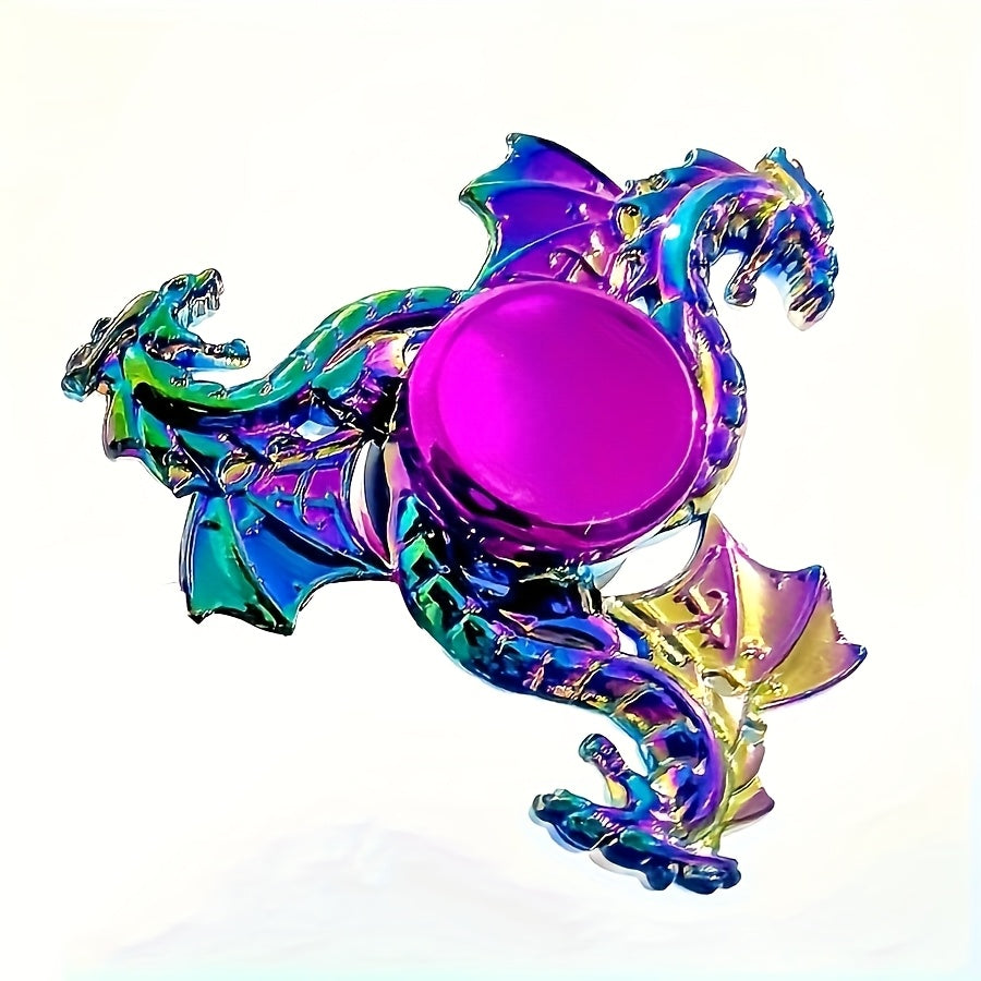 Hand Spinner Dragon Ciel Coloré en Métal - Jouet pour Adultes, Gadget Durable et Silencieux pour la Concentration