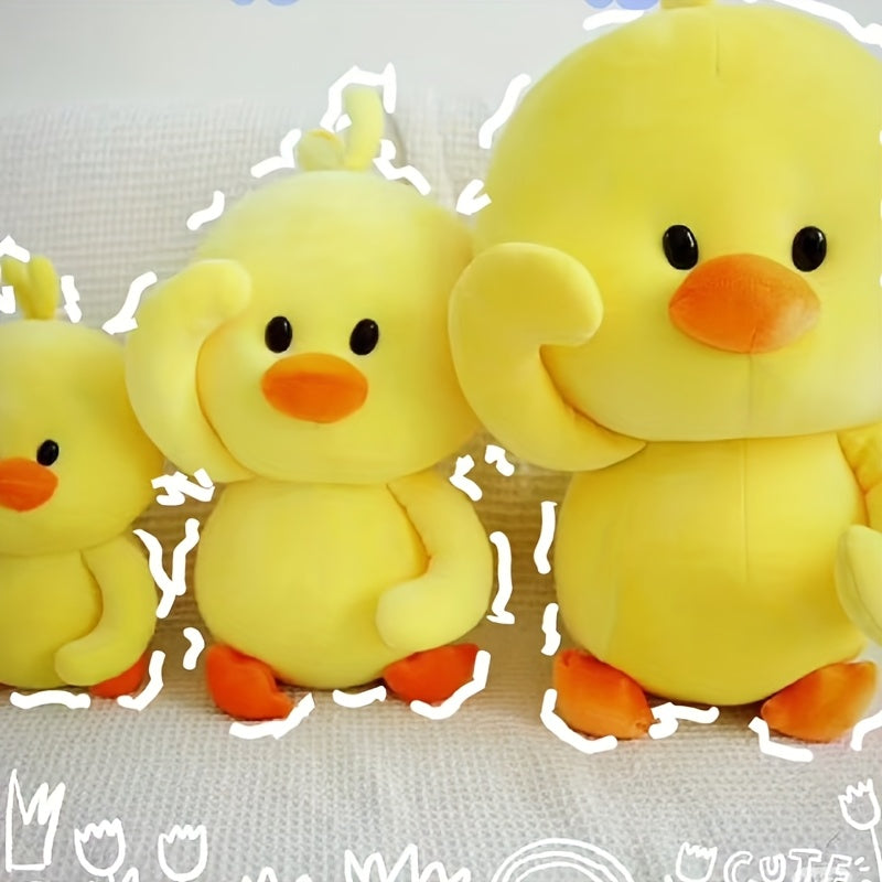Canard en peluche jaune mignon, cadeau de poupée