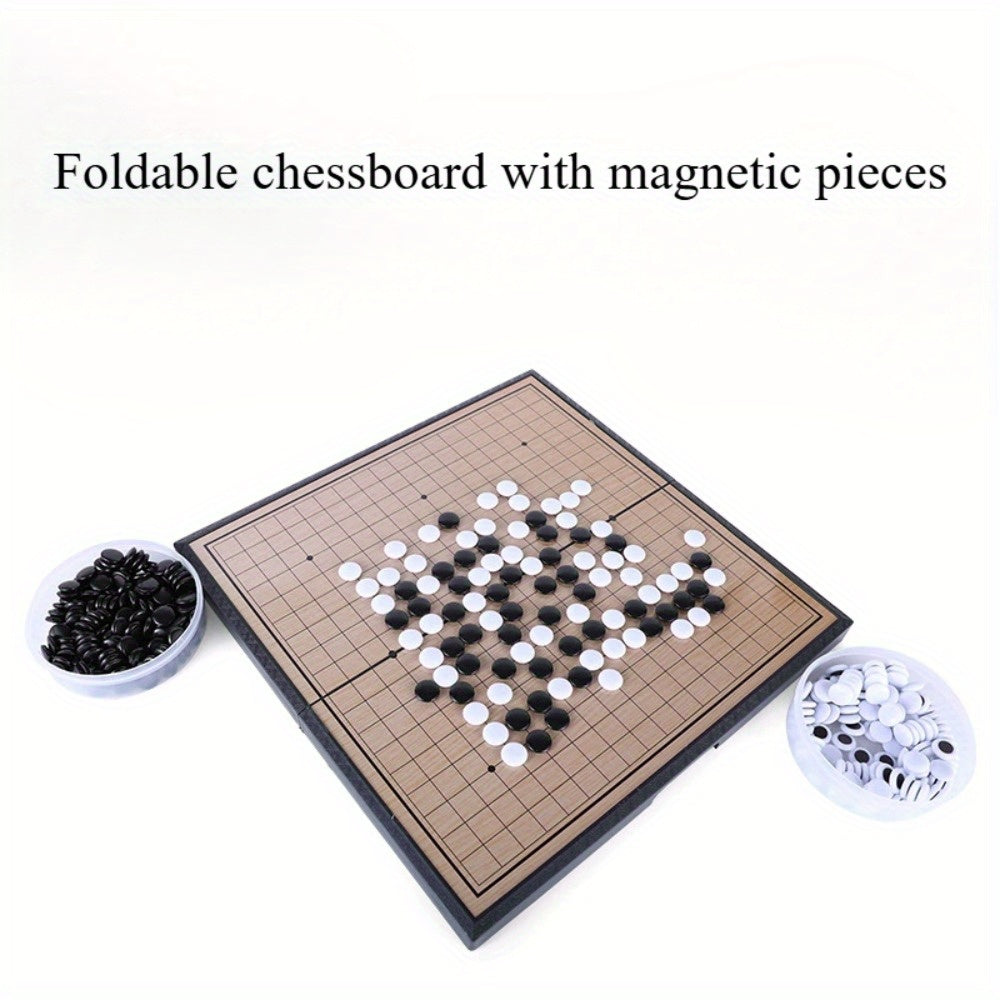 Jeu de stratégie portable avec pièces magnétiques - Idéal pour les voyages, les fêtes, la famille et les amis - Matériau en plastique durable - Cadeau d'anniversaire idéal