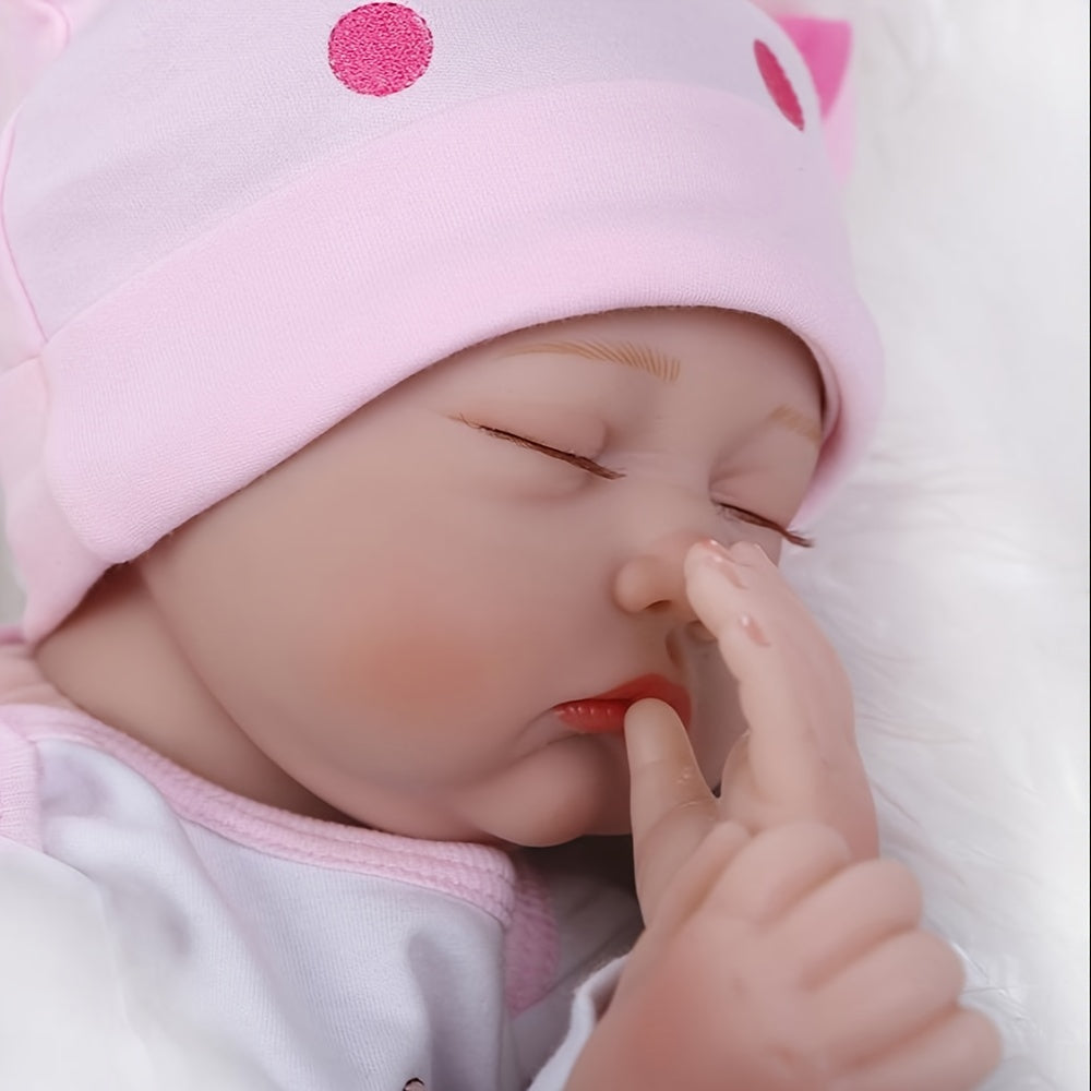 Poupées bébé réalistes de 22 pouces, poupée fille nouveau-née avec veines réalistes, vinyle fait main avec corps en tissu lesté, ensemble cadeau peint avancé pour les enfants de 3 ans et plus