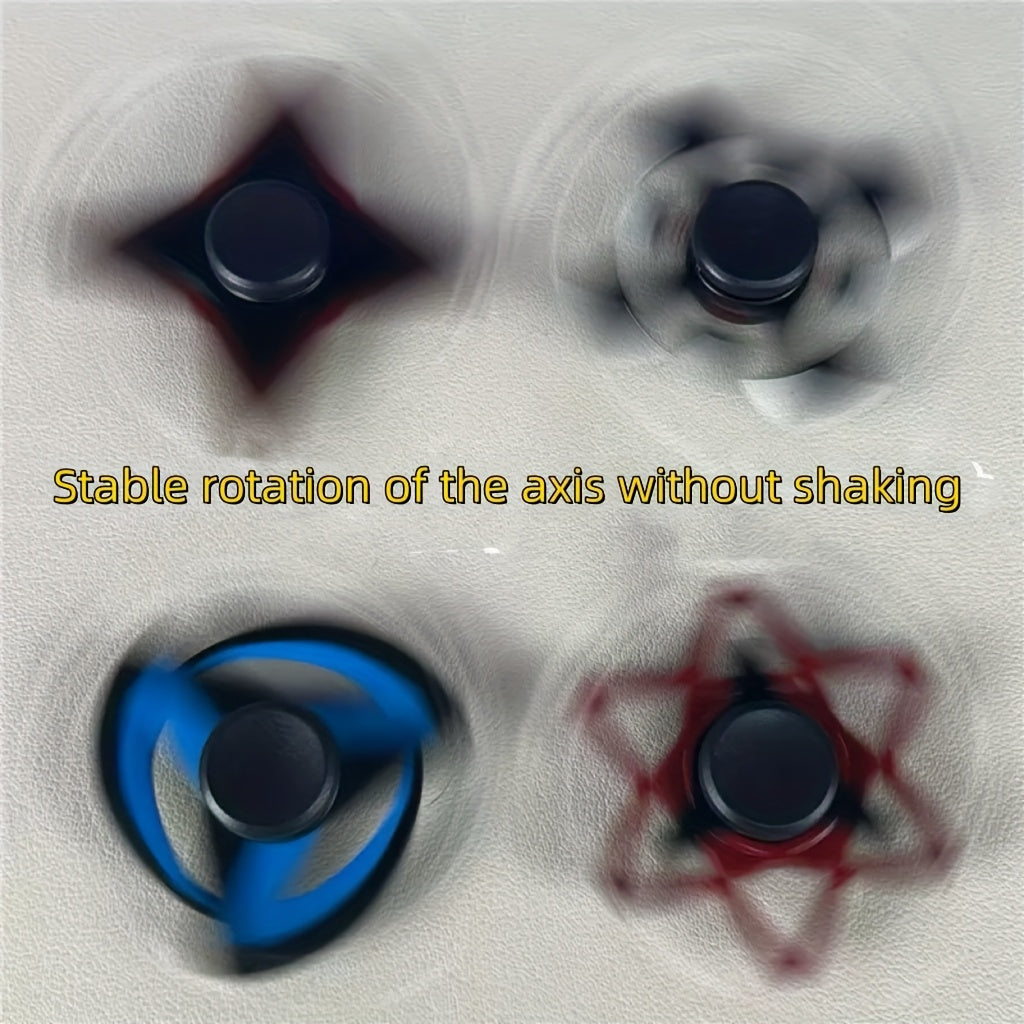 spinner métallique anti-stress décompressant, toupie à doigts portable et résistante
