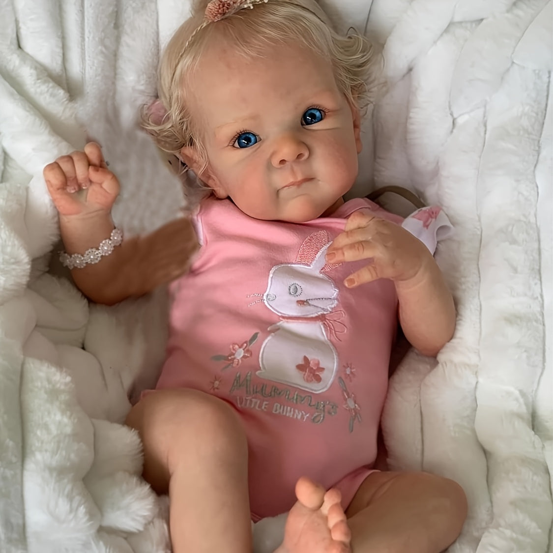 Poupées Reborn de 16 pouces 42cm finies qui ressemblent à des bébés réels, faites à la main, réaliste, nouvelle poupée bébé fille, jouet pour l'âge de 3+, idéal pour un cadeau d'anniversaire