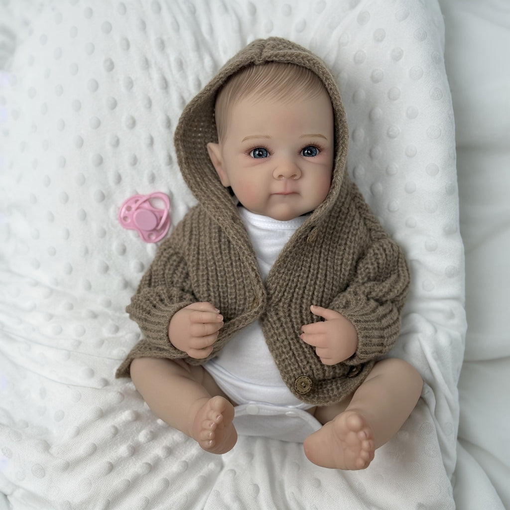 Poupée reborn en vinyle complet de 19 pouces (48 cm) pour jeune fille, jouet artisanal de mode pour cadeau d'anniversaire pour enfant, jouet de bain
