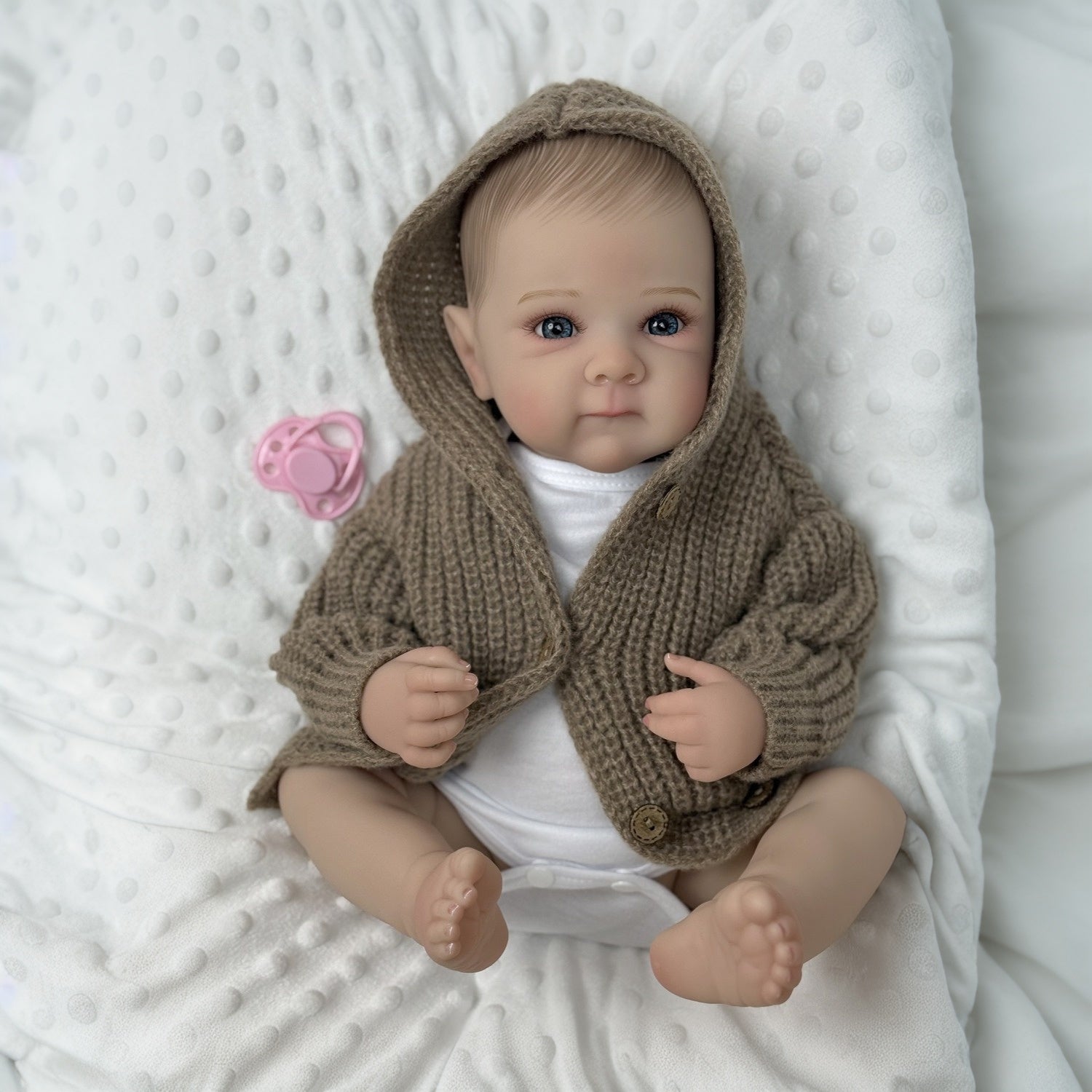 Poupée reborn en vinyle complet de 19 pouces (48 cm) pour jeune fille, jouet artisanal de mode pour cadeau d'anniversaire pour enfant, jouet de bain