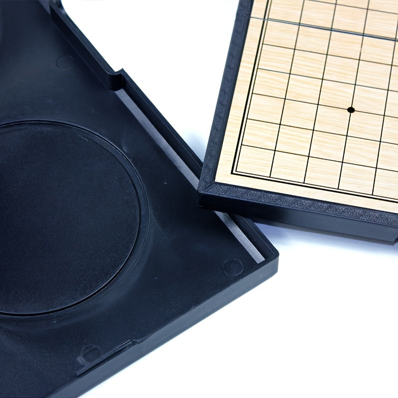 Jouet magnétique Gomoku, plateau d'échecs pliable portable, facile à démarrer pour les débutants, échecs puzzle noir et blanc, super grand plateau d'échecs magnétique