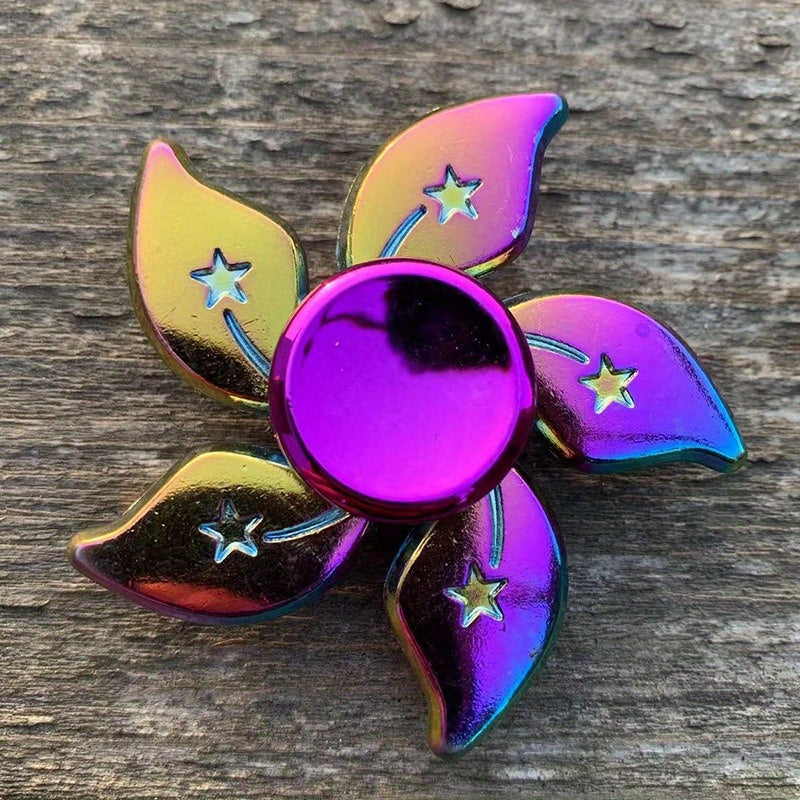 Vibrant Metal Fidget Spinner - Gyroscope en alliage coloré avec des motifs complexes, idéal pour soulager le stress et les cadeaux de fête, jouet de fidget de fête | Vibrant Fidget Spinner | Jouet de fidget durable, cadeaux de fidget spinner