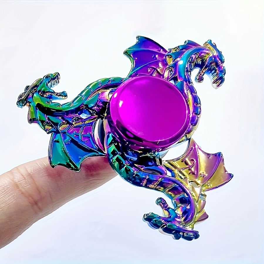 Hand Spinner Dragon Ciel Coloré en Métal - Jouet pour Adultes, Gadget Durable et Silencieux pour la Concentration