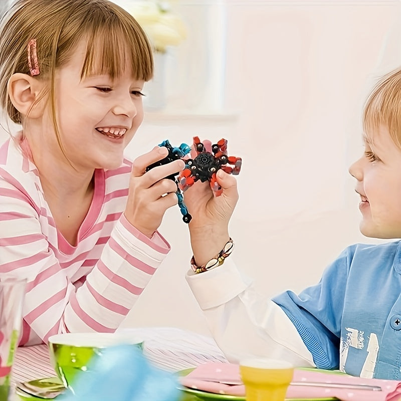 12pcs Jouets Sensoriels Fidget Spinner - Tournevis Mécanique Transformable en Spirale, Jouet de Main Relaxant Créatif, Jouets Gyroscopiques pour le Bout des Doigts, Matériau en Plastique, Pas d'Électricité Nécessaire, Jouets Fidget