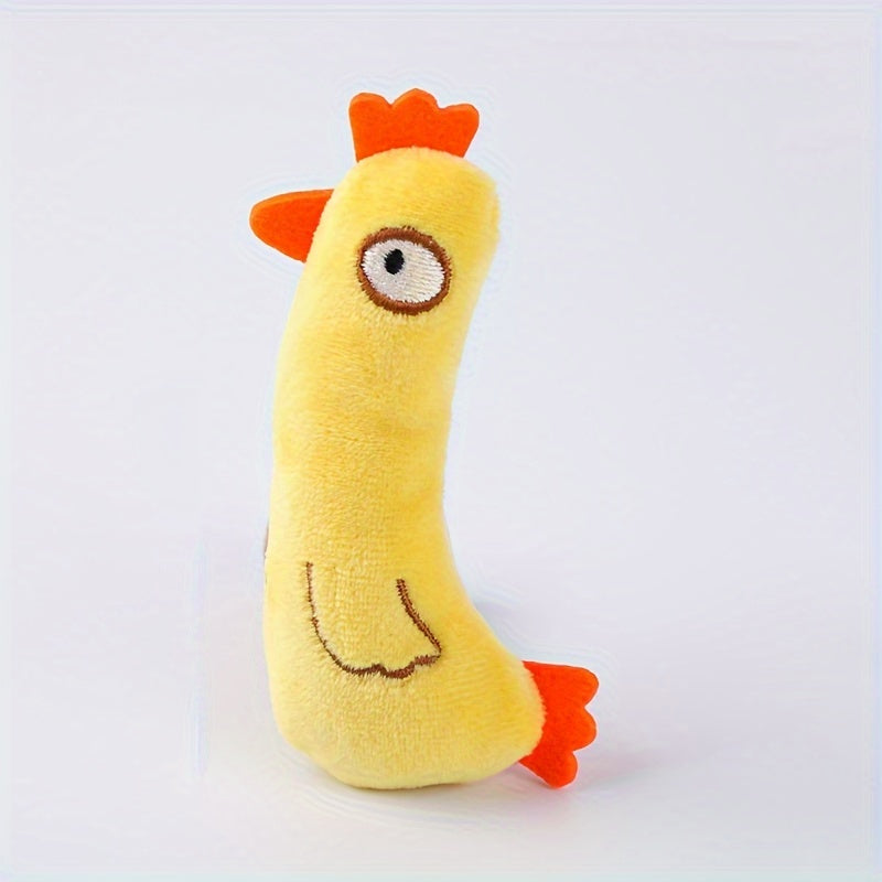 Jouet interactif pour chat – Forme animale en peluche pour chatons et chats joueurs.
